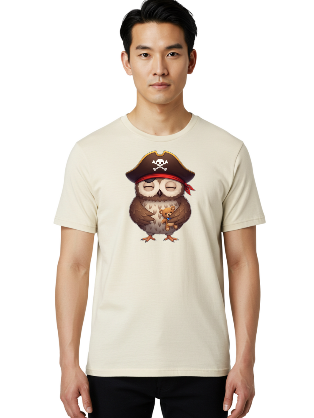 Owl-Pirate Men'S Graphic Tee, 100% Cotton, Comfortable Casual Summer Wear, Machine Washable, Vintage Camera, Old Camera, Antique Camera, Black Camera, Classic Photography, Photography Equipment, Nostalgic Device, Film Camera, Camera Art Baf933