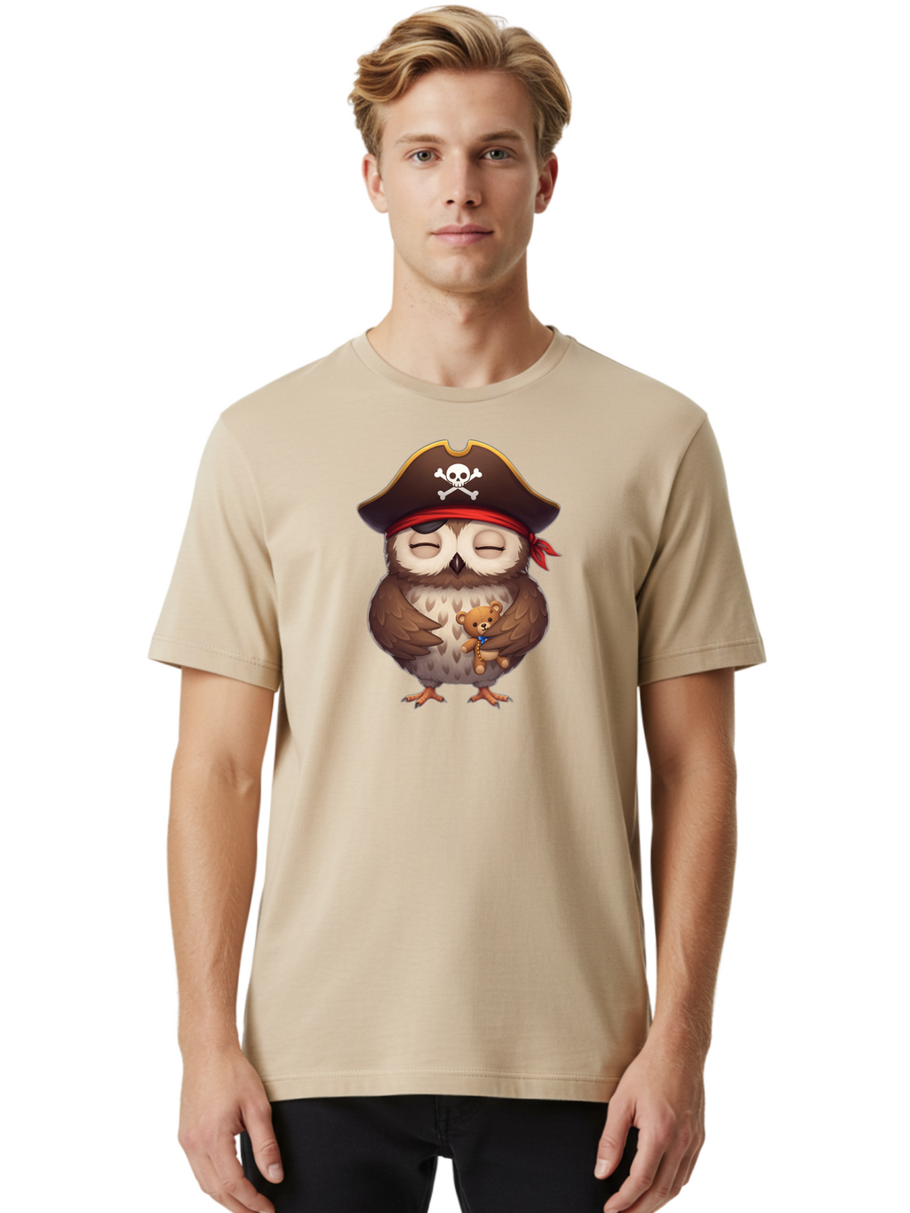 Owl-Pirate Men'S Graphic Tee, 100% Cotton, Comfortable Casual Summer Wear, Machine Washable, Vintage Camera, Old Camera, Antique Camera, Black Camera, Classic Photography, Photography Equipment, Nostalgic Device, Film Camera, Camera Art Baf933