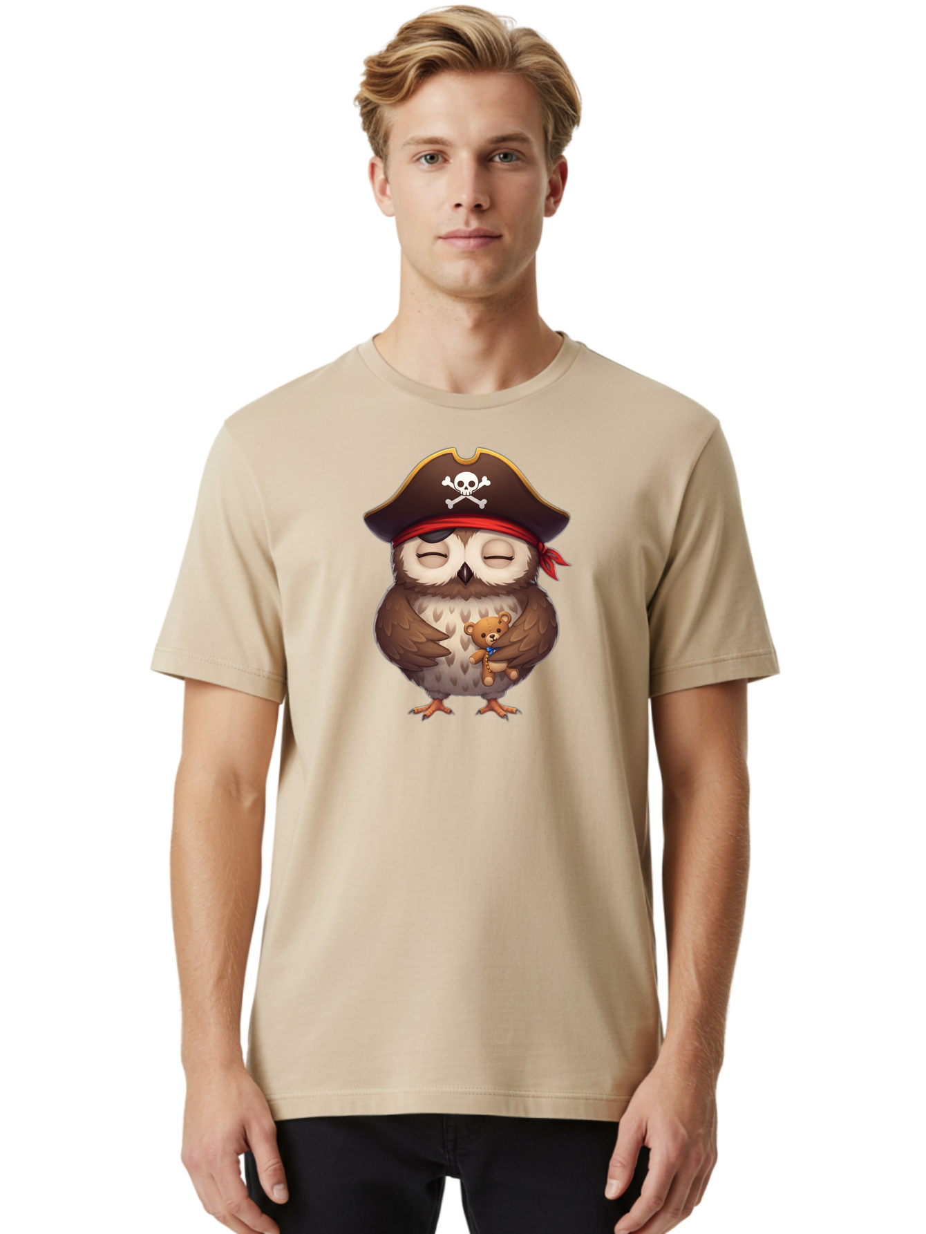 Owl-Pirate Men'S Graphic Tee, 100% Cotton, Comfortable Casual Summer Wear, Machine Washable, Vintage Camera, Old Camera, Antique Camera, Black Camera, Classic Photography, Photography Equipment, Nostalgic Device, Film Camera, Camera Art Baf933