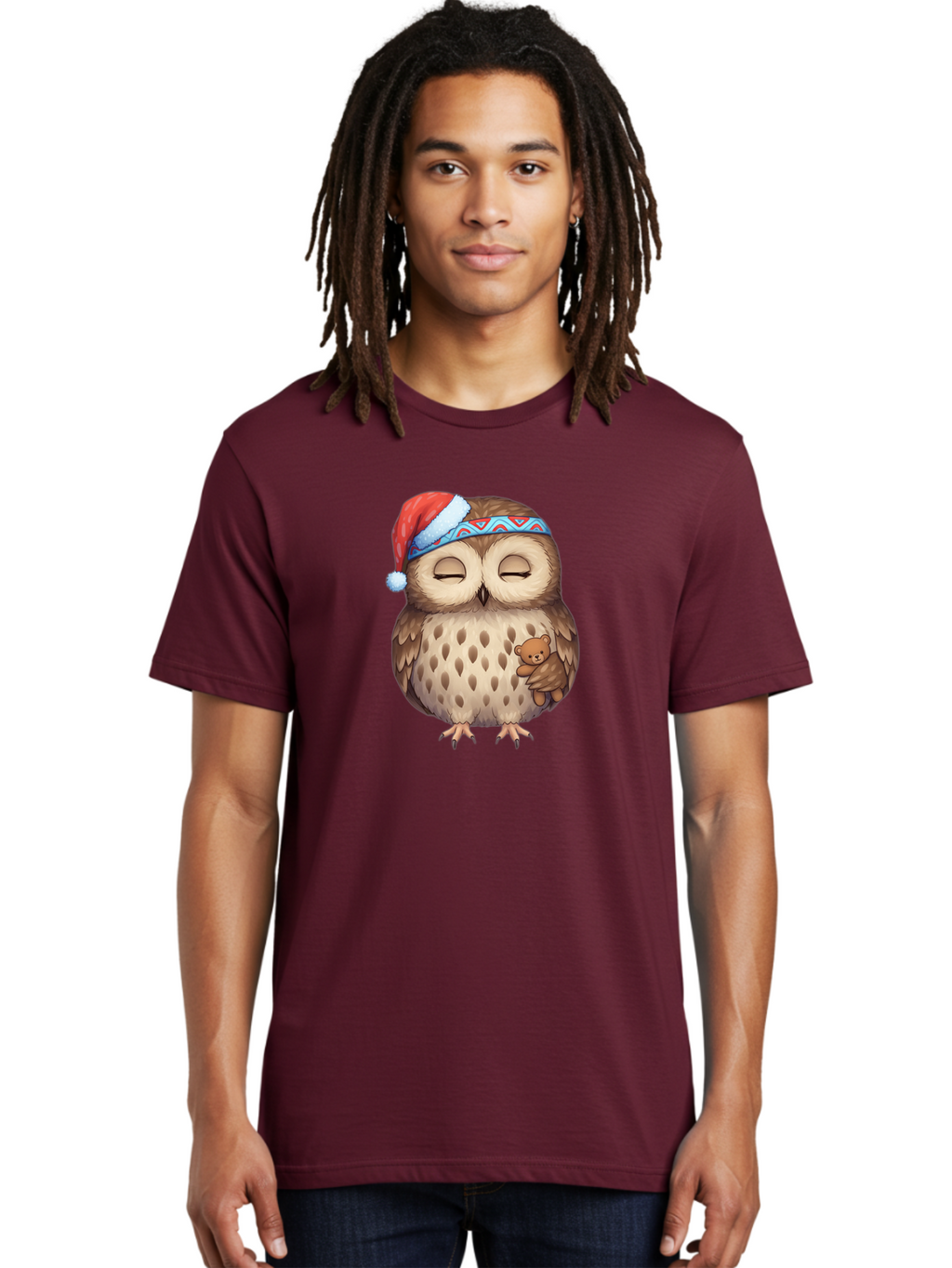 Owl-With-Santa-Hat Men'S Graphic Tee, 100% Cotton, Comfortable Casual Summer Wear, Machine Washable, Vintage Camera, Old Camera, Antique Camera, Black Camera, Classic Photography, Photography Equipment, Nostalgic Device, Film Camera, Baf934
