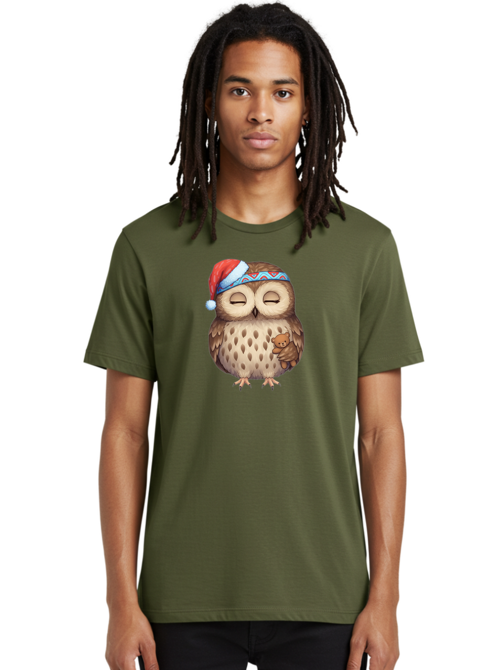 Owl-With-Santa-Hat Men'S Graphic Tee, 100% Cotton, Comfortable Casual Summer Wear, Machine Washable, Vintage Camera, Old Camera, Antique Camera, Black Camera, Classic Photography, Photography Equipment, Nostalgic Device, Film Camera, Baf934