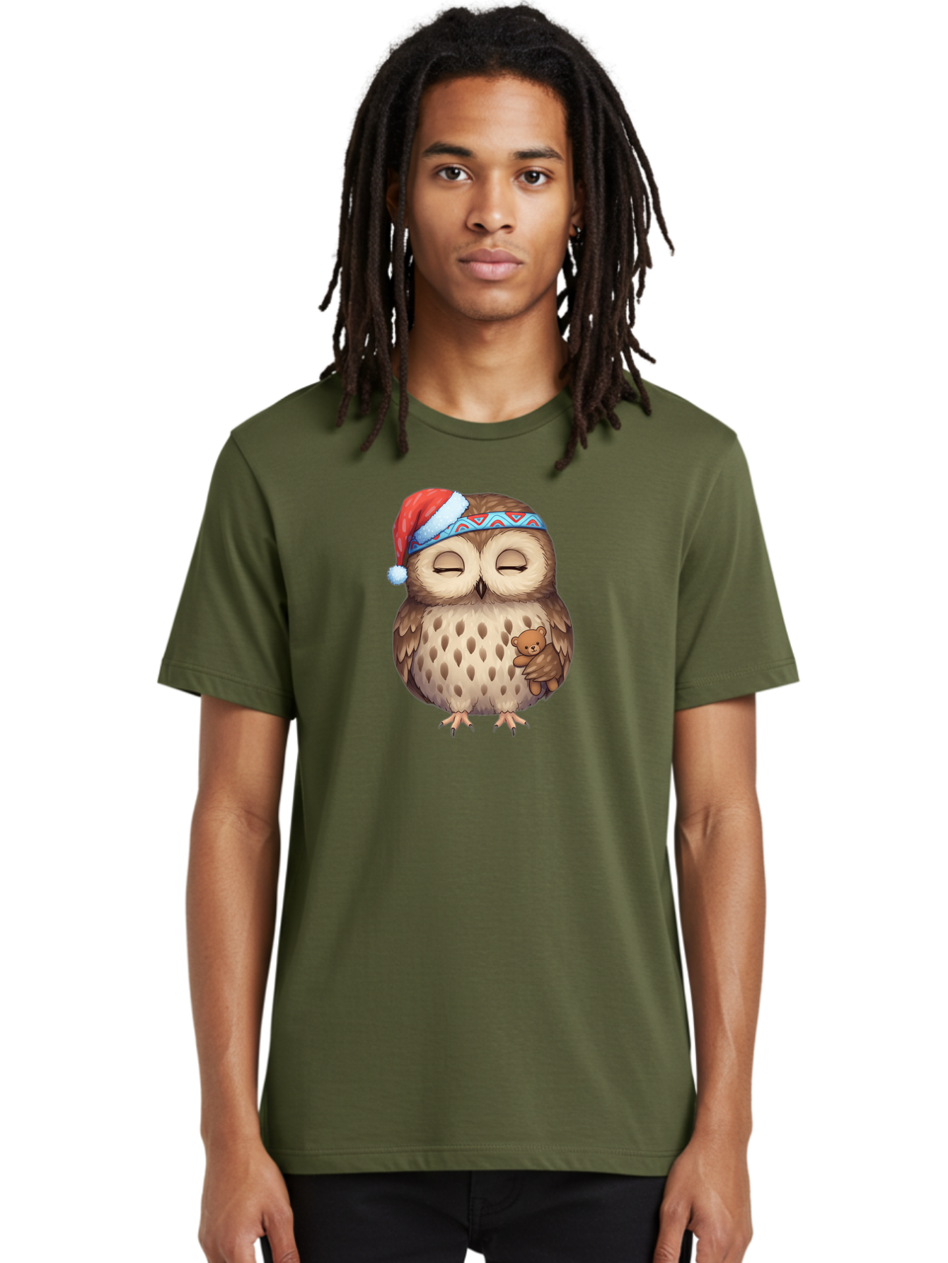 Owl-With-Santa-Hat Men'S Graphic Tee, 100% Cotton, Comfortable Casual Summer Wear, Machine Washable, Vintage Camera, Old Camera, Antique Camera, Black Camera, Classic Photography, Photography Equipment, Nostalgic Device, Film Camera, Baf934