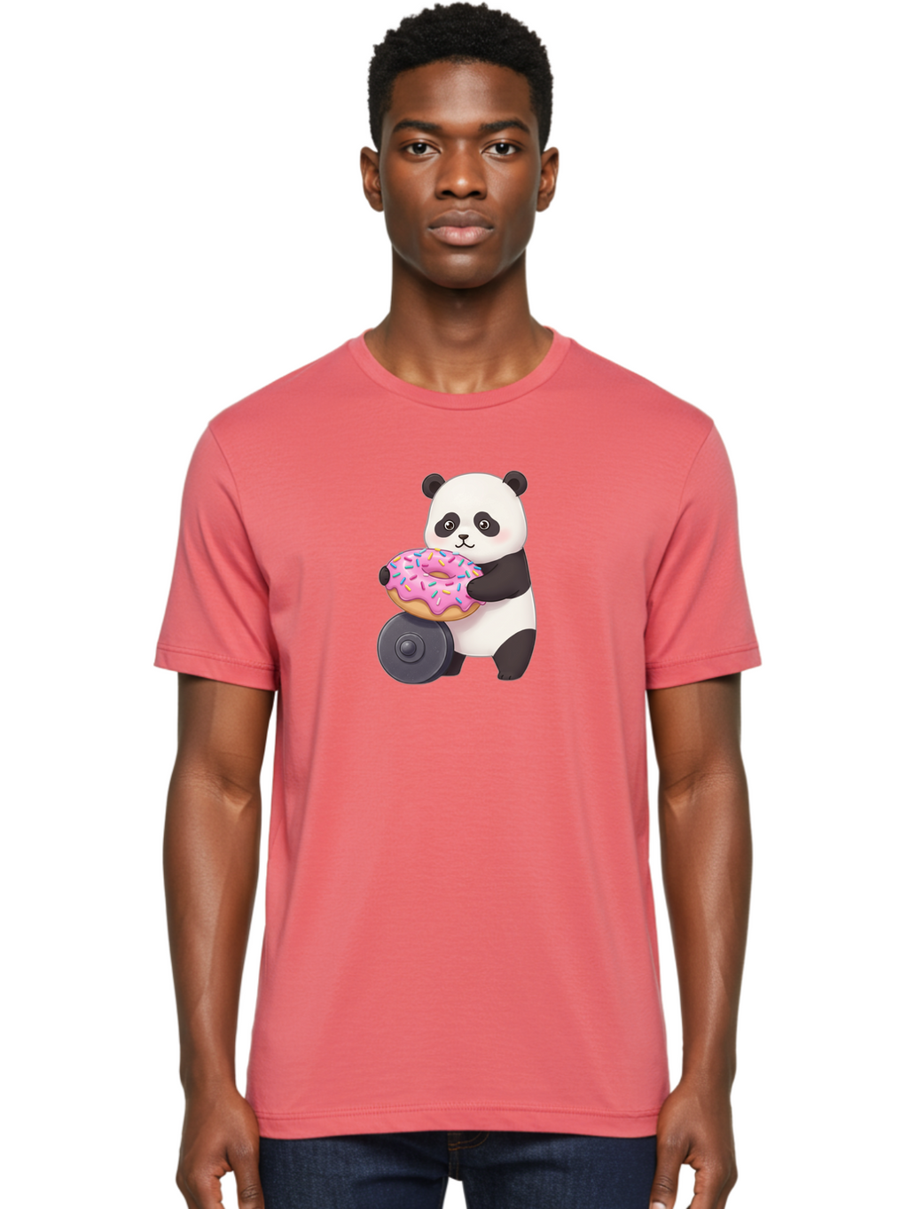 Panda-Donut Men'S Graphic Tee, 100% Cotton, Comfortable Casual Summer Wear, Machine Washable, Vintage Camera, Old Camera, Antique Camera, Black Camera, Classic Photography, Photography Equipment, Nostalgic Device, Film Camera, Camera Art Baf943
