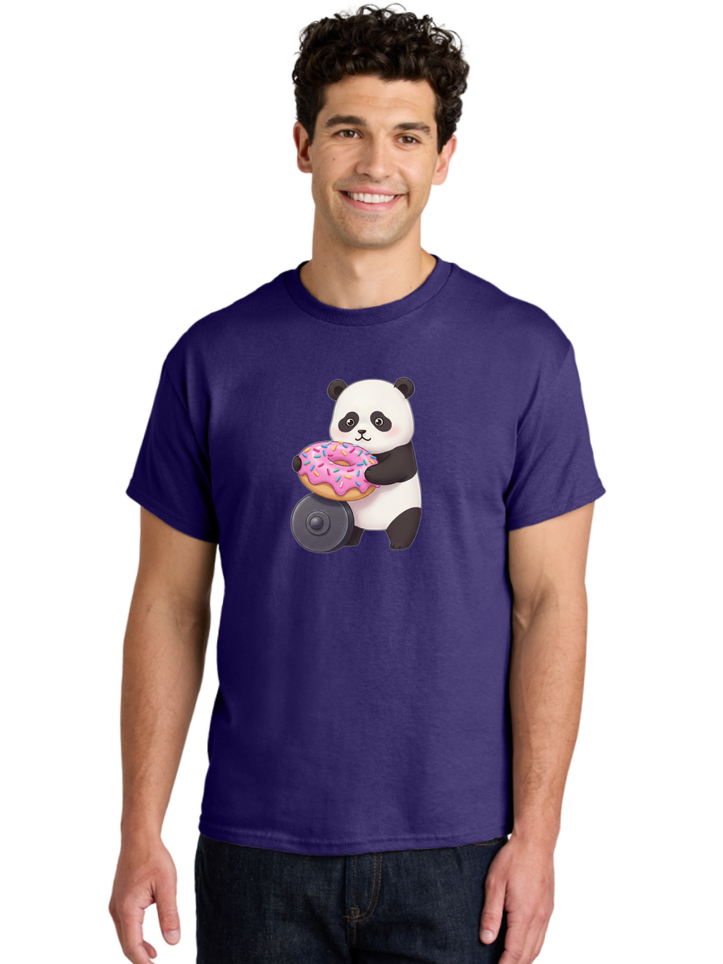 Panda-Donut Men'S Graphic Tee, 100% Cotton, Comfortable Casual Summer Wear, Machine Washable, Vintage Camera, Old Camera, Antique Camera, Black Camera, Classic Photography, Photography Equipment, Nostalgic Device, Film Camera, Camera Art Baf943