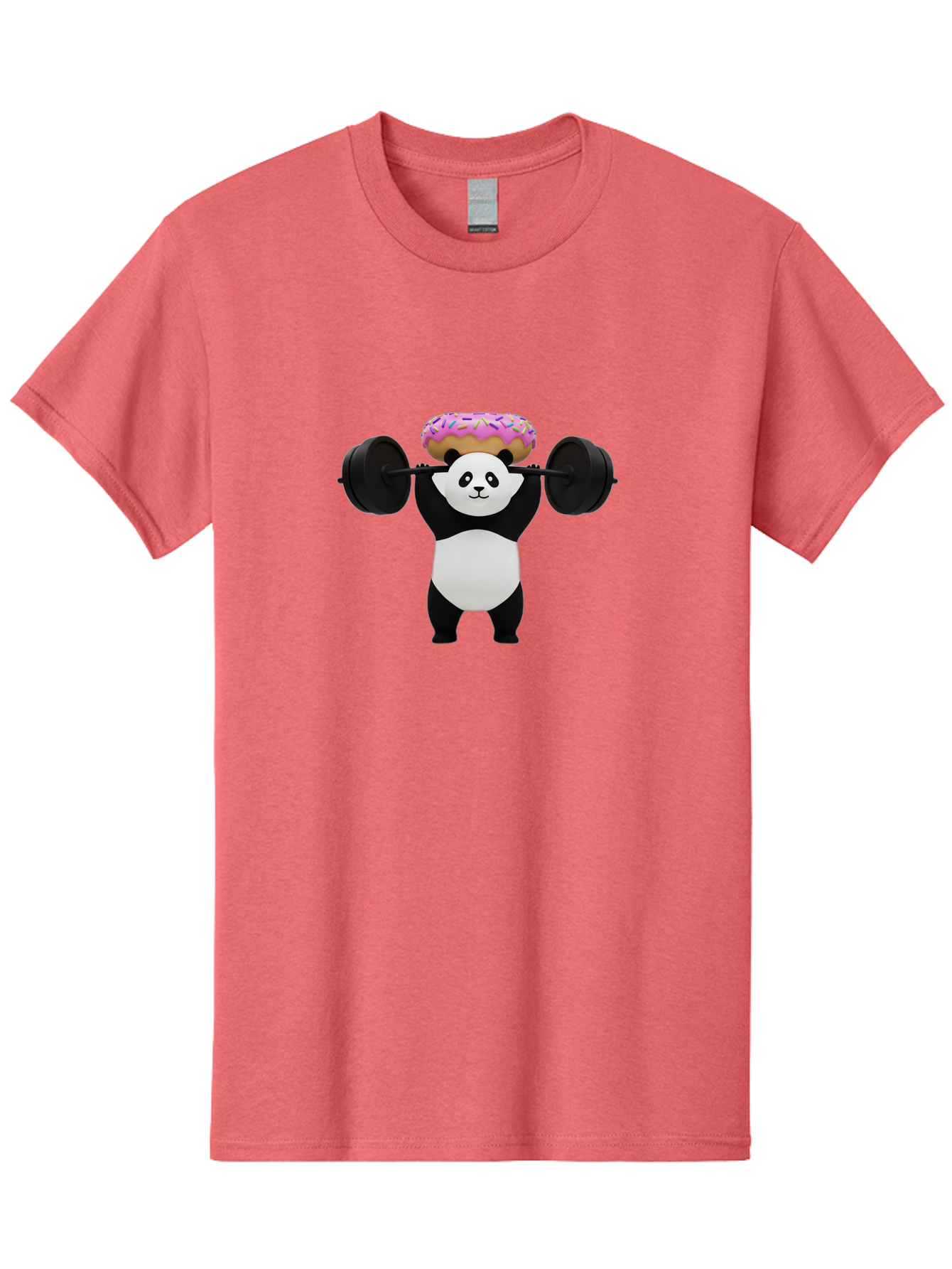 Panda-Lifting-Barbell-1 Men'S Graphic Tee, 100% Cotton, Comfortable Casual Summer Wear, Machine Washable, Vintage Camera, Old Camera, Antique Camera, Black Camera, Classic Photography, Photography Equipment, Nostalgic Device, Film Camera, Baf944
