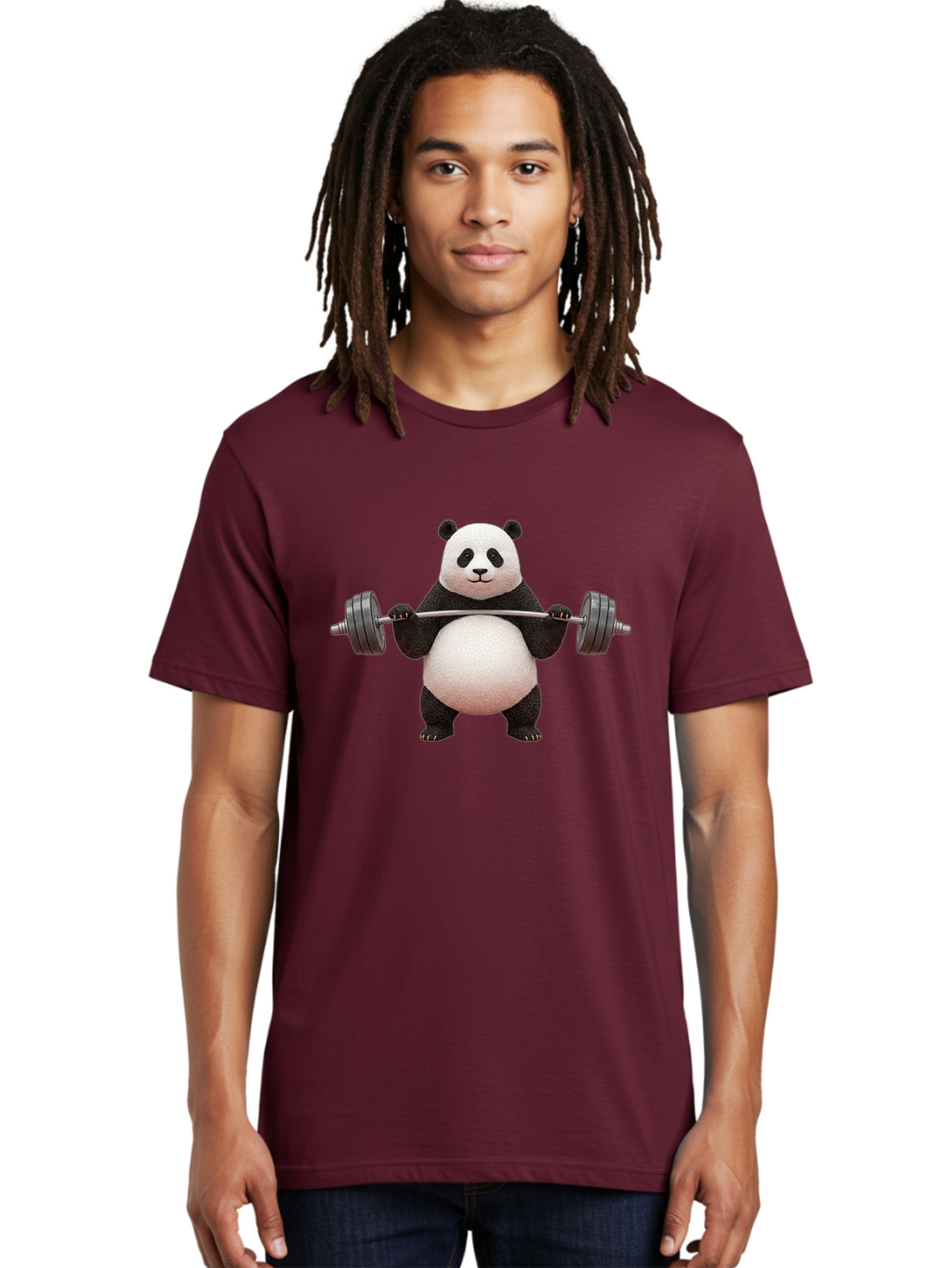 Panda-Lifting-Barbell Men'S Graphic Tee, 100% Cotton, Comfortable Casual Summer Wear, Machine Washable, Vintage Camera, Old Camera, Antique Camera, Black Camera, Classic Photography, Photography Equipment, Nostalgic Device, Film Camera, Baf945