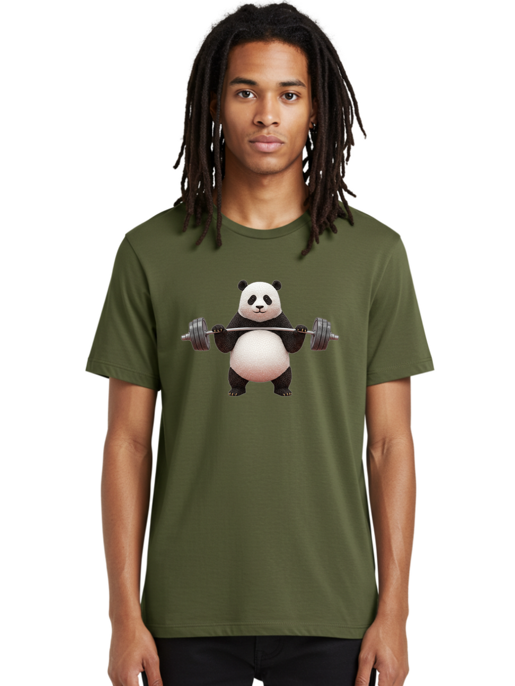 Panda-Lifting-Barbell Men'S Graphic Tee, 100% Cotton, Comfortable Casual Summer Wear, Machine Washable, Vintage Camera, Old Camera, Antique Camera, Black Camera, Classic Photography, Photography Equipment, Nostalgic Device, Film Camera, Baf945