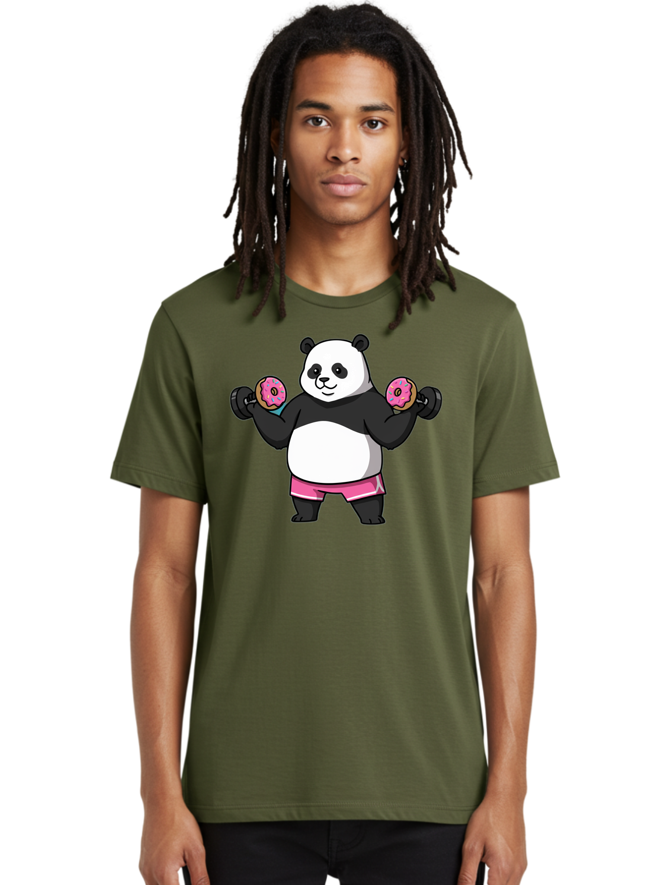 Panda-Lifting-Donuts-Dumbbells Men'S Graphic Tee, 100% Cotton, Comfortable Casual Summer Wear, Machine Washable, Vintage Camera, Old Camera, Antique Camera, Black Camera, Classic Photography, Photography Equipment, Nostalgic Device, Baf951