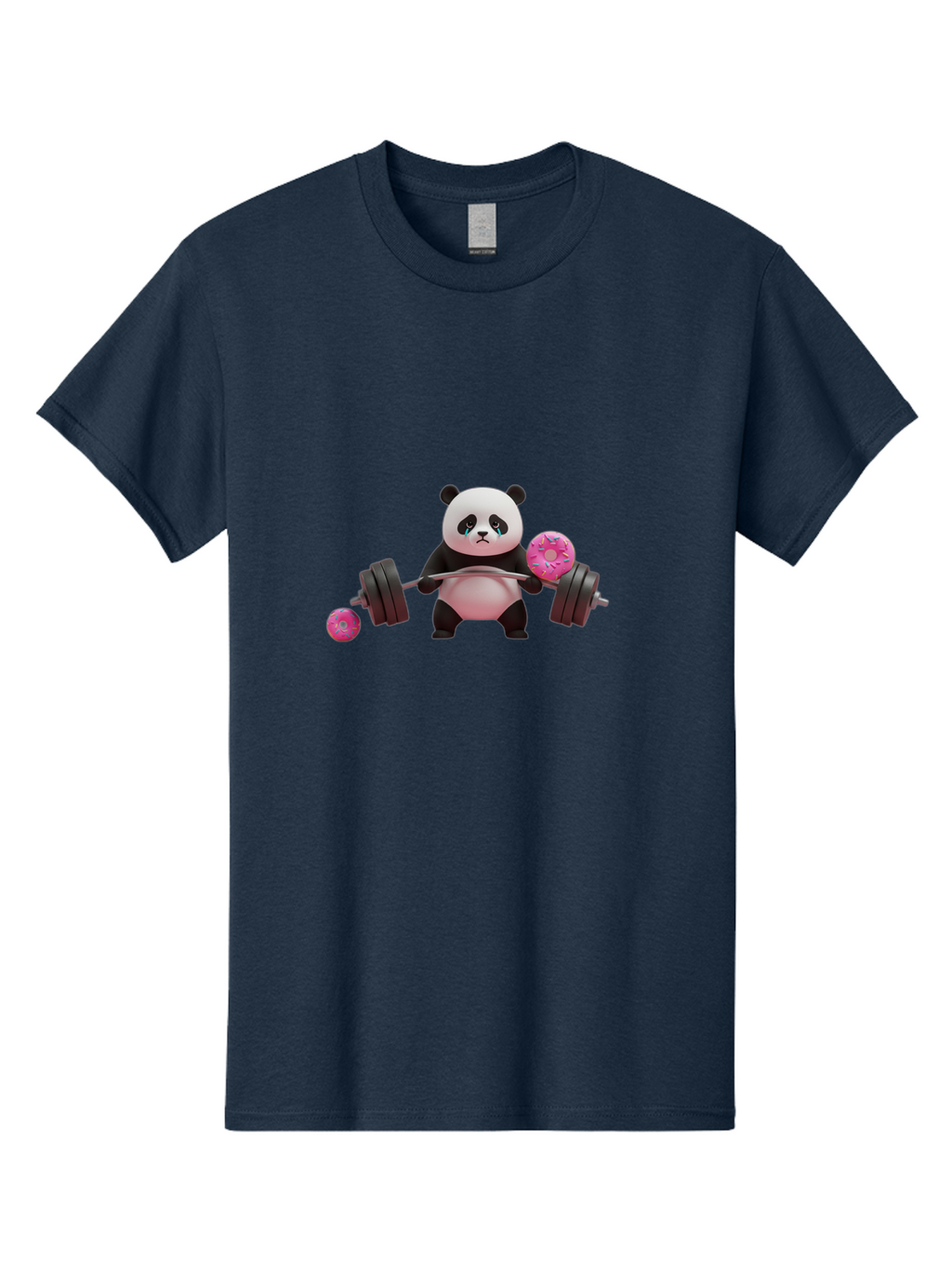 Panda-Lifting-Donuts Men'S Graphic Tee, 100% Cotton, Comfortable Casual Summer Wear, Machine Washable, Vintage Camera, Old Camera, Antique Camera, Black Camera, Classic Photography, Photography Equipment, Nostalgic Device, Film Camera, Baf952