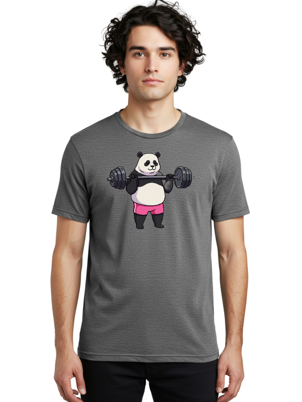 Panda-Lifting-Weights-3 Men'S Graphic Tee, 100% Cotton, Comfortable Casual Summer Wear, Machine Washable, Vintage Camera, Old Camera, Antique Camera, Black Camera, Classic Photography, Photography Equipment, Nostalgic Device, Film Camera, Baf955