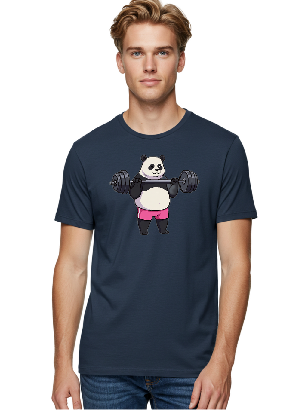 Panda-Lifting-Weights-3 Men'S Graphic Tee, 100% Cotton, Comfortable Casual Summer Wear, Machine Washable, Vintage Camera, Old Camera, Antique Camera, Black Camera, Classic Photography, Photography Equipment, Nostalgic Device, Film Camera, Baf955