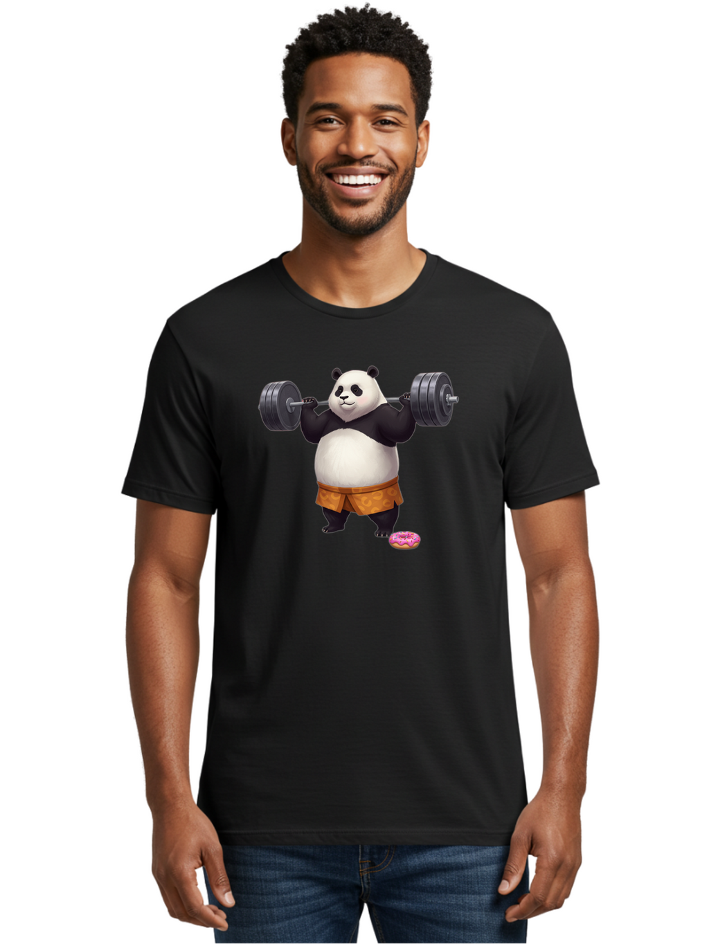 Panda-Lifting-Weights-5 Men'S Graphic Tee, 100% Cotton, Comfortable Casual Summer Wear, Machine Washable, Vintage Camera, Old Camera, Antique Camera, Black Camera, Classic Photography, Photography Equipment, Nostalgic Device, Film Camera, Baf957