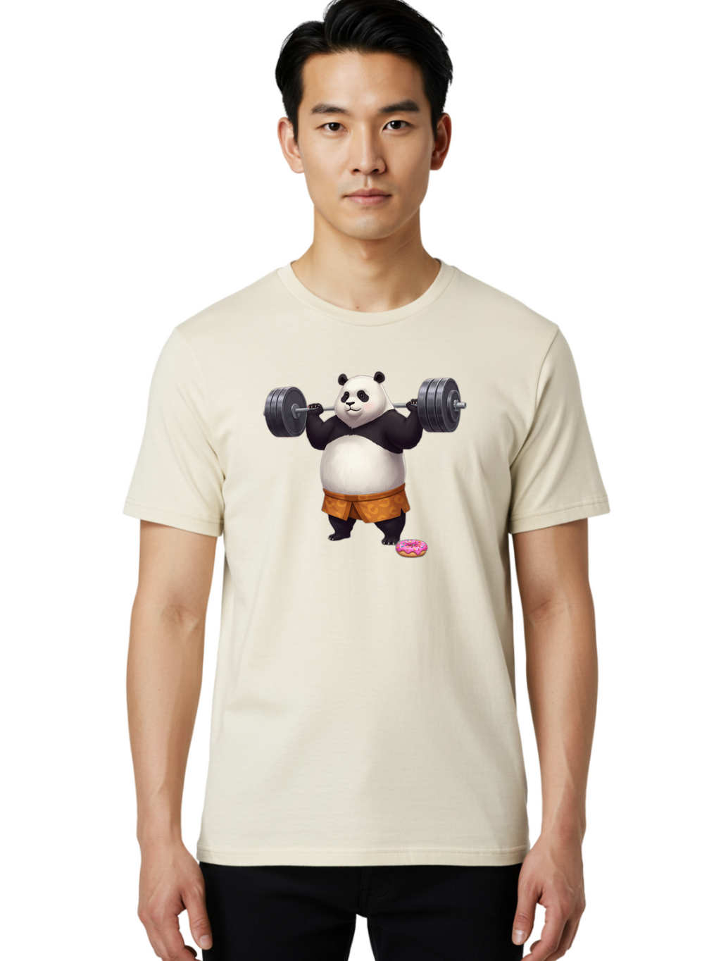 Panda-Lifting-Weights-5 Men'S Graphic Tee, 100% Cotton, Comfortable Casual Summer Wear, Machine Washable, Vintage Camera, Old Camera, Antique Camera, Black Camera, Classic Photography, Photography Equipment, Nostalgic Device, Film Camera, Baf957