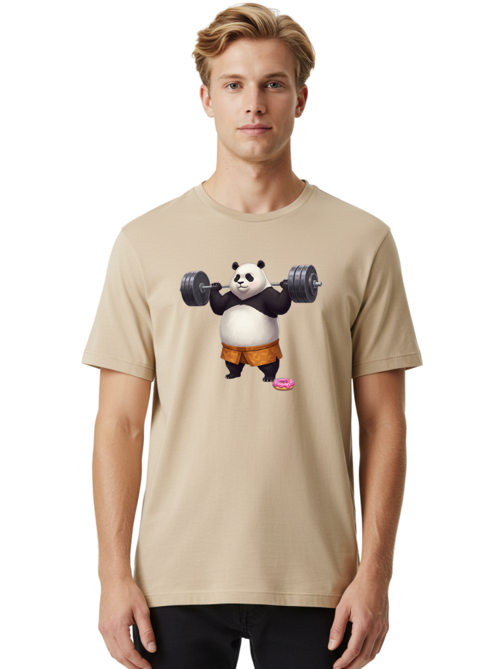 Panda-Lifting-Weights-5 Men'S Graphic Tee, 100% Cotton, Comfortable Casual Summer Wear, Machine Washable, Vintage Camera, Old Camera, Antique Camera, Black Camera, Classic Photography, Photography Equipment, Nostalgic Device, Film Camera, Baf957