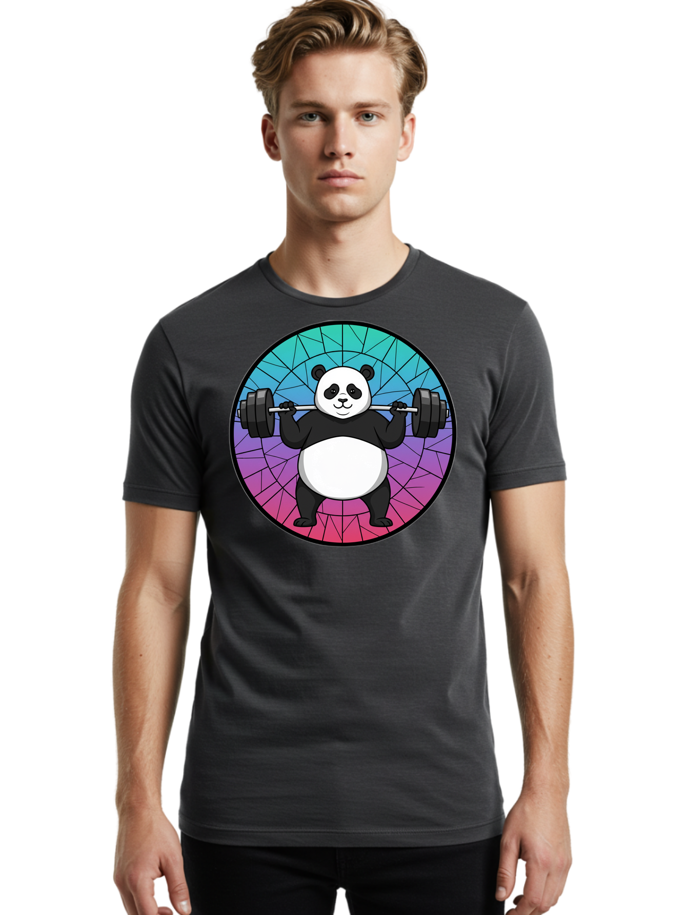 Panda-Lifting-Weights-6 Men'S Graphic Tee, 100% Cotton, Comfortable Casual Summer Wear, Machine Washable, Vintage Camera, Old Camera, Antique Camera, Black Camera, Classic Photography, Photography Equipment, Nostalgic Device, Film Camera, Baf958