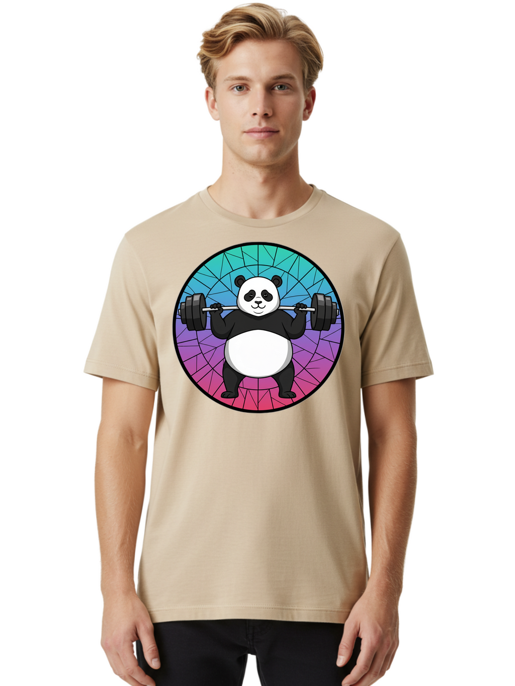 Panda-Lifting-Weights-6 Men'S Graphic Tee, 100% Cotton, Comfortable Casual Summer Wear, Machine Washable, Vintage Camera, Old Camera, Antique Camera, Black Camera, Classic Photography, Photography Equipment, Nostalgic Device, Film Camera, Baf958