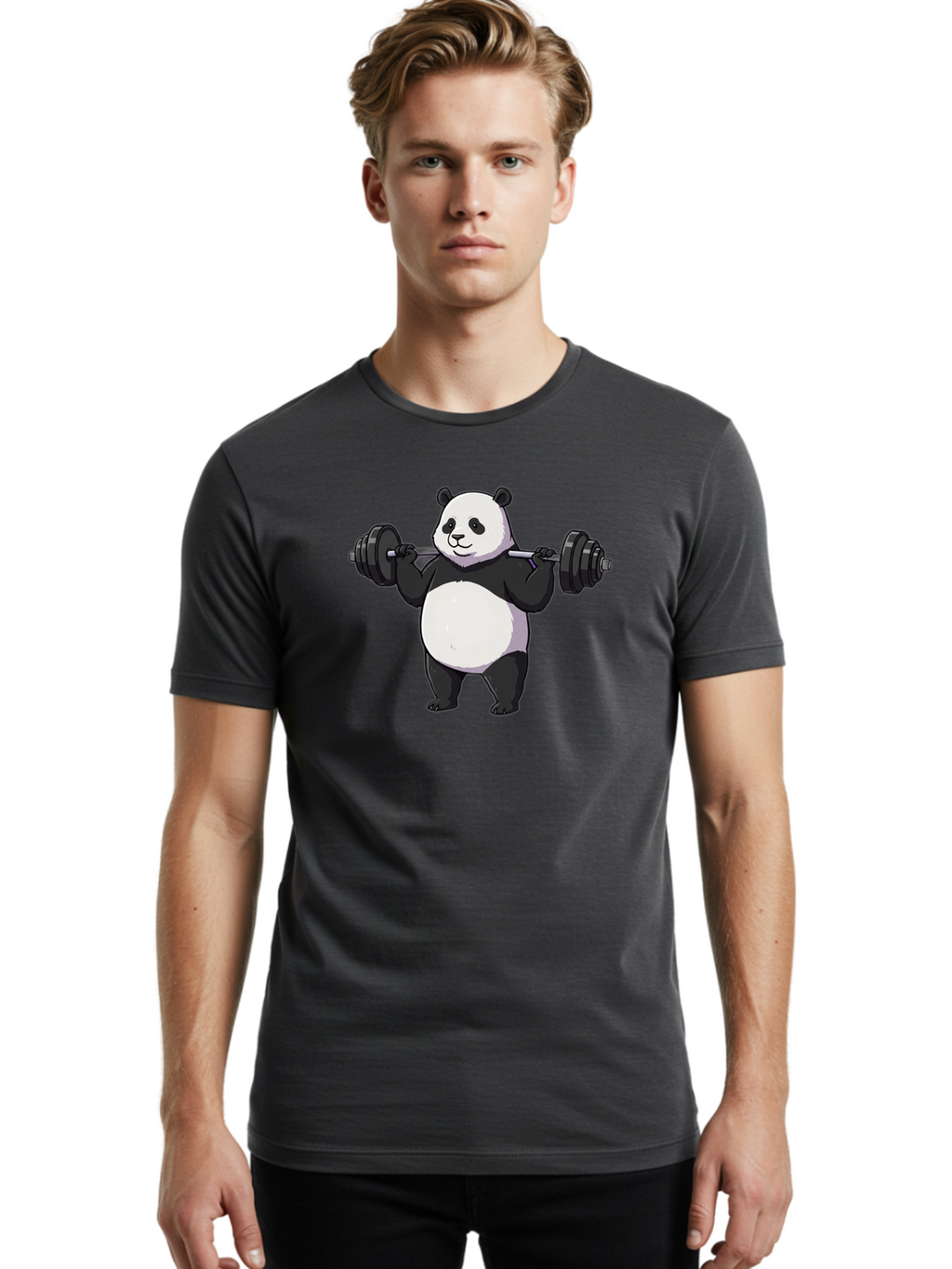 Panda-Lifting-Weights-8 Men'S Graphic Tee, 100% Cotton, Comfortable Casual Summer Wear, Machine Washable, Vintage Camera, Old Camera, Antique Camera, Black Camera, Classic Photography, Photography Equipment, Nostalgic Device, Film Camera, Baf960