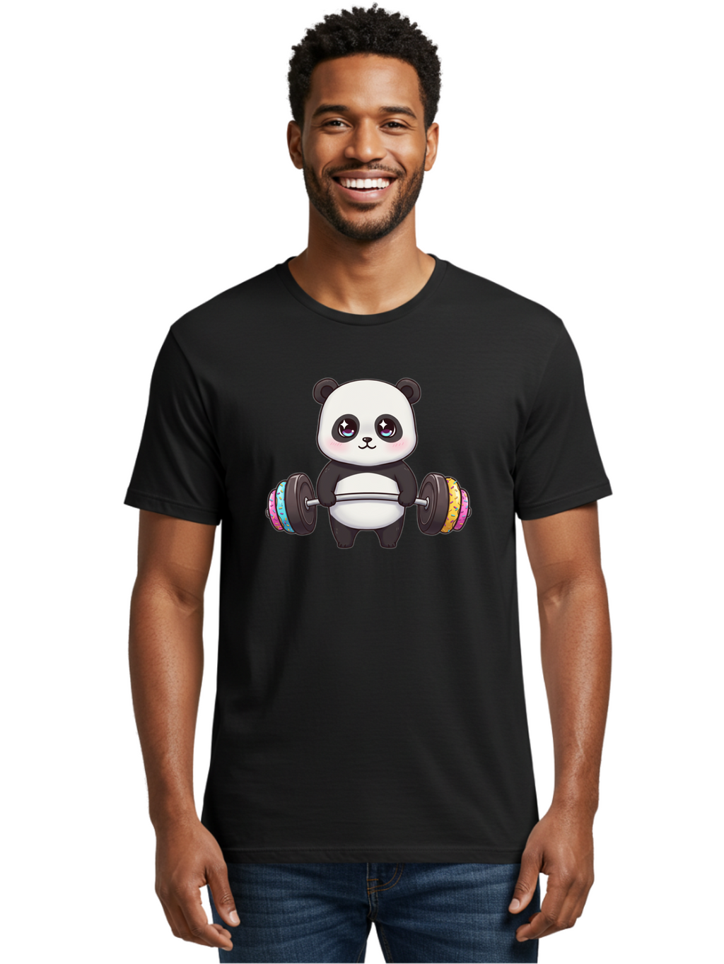 Panda-Lifting-Weights Men'S Graphic Tee, 100% Cotton, Comfortable Casual Summer Wear, Machine Washable, Vintage Camera, Old Camera, Antique Camera, Black Camera, Classic Photography, Photography Equipment, Nostalgic Device, Film Camera, Baf962