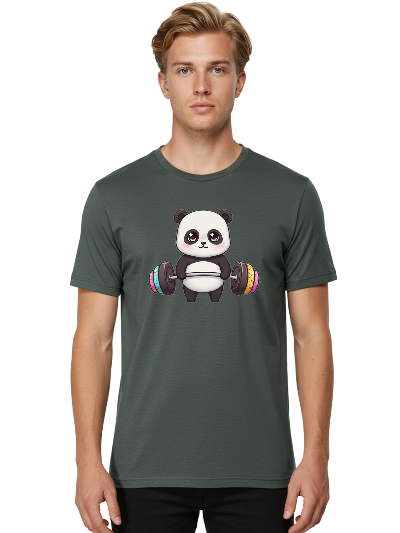 Panda-Lifting-Weights Men'S Graphic Tee, 100% Cotton, Comfortable Casual Summer Wear, Machine Washable, Vintage Camera, Old Camera, Antique Camera, Black Camera, Classic Photography, Photography Equipment, Nostalgic Device, Film Camera, Baf962