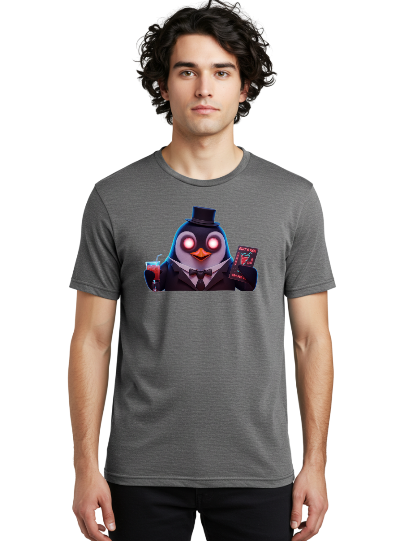 Penguin-Agent Men'S Graphic Tee, 100% Cotton, Comfortable Casual Summer Wear, Machine Washable, Vintage Camera, Old Camera, Antique Camera, Black Camera, Classic Photography, Photography Equipment, Nostalgic Device, Film Camera, Camera Art Baf964
