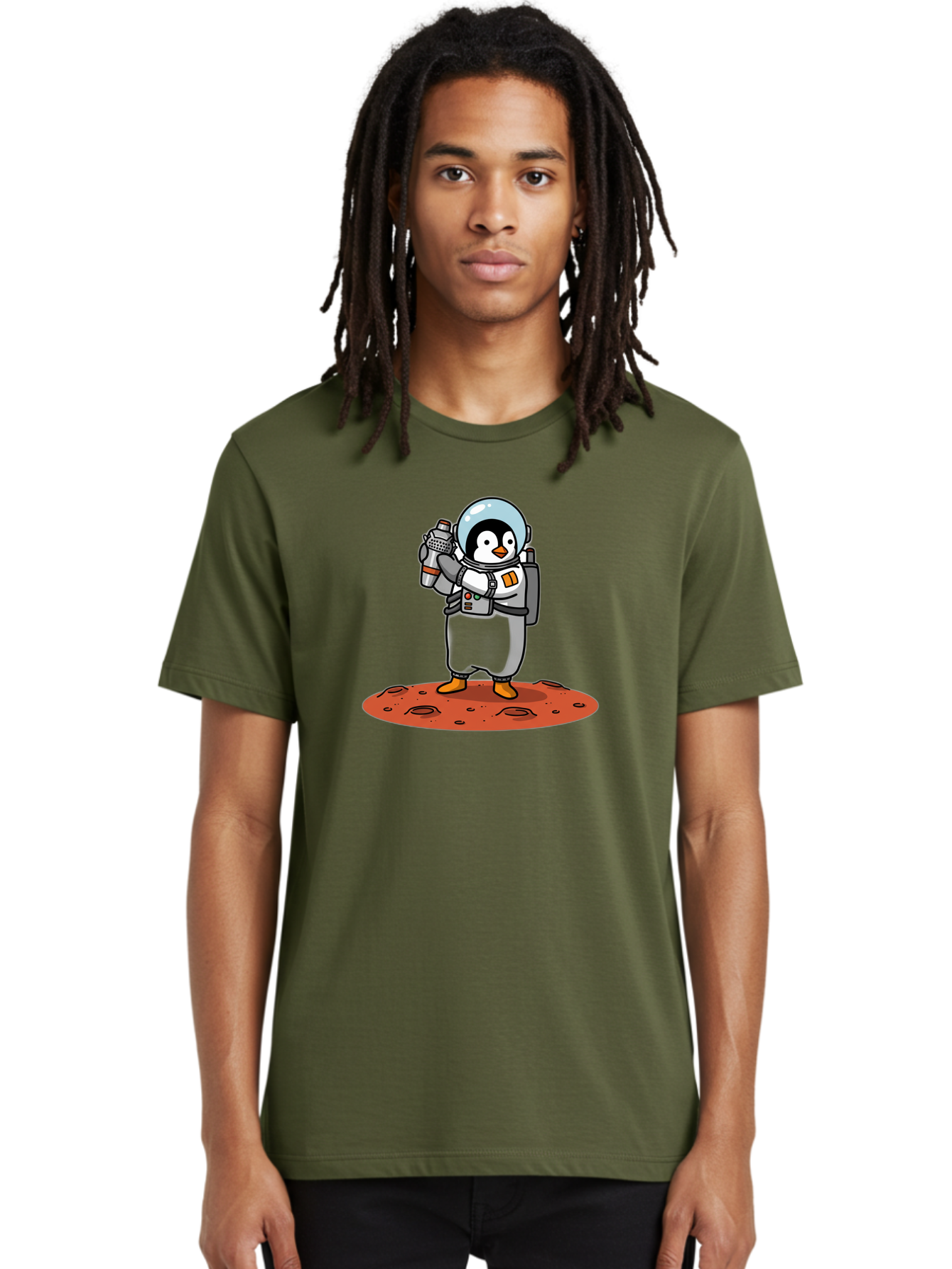 Penguin-Astronaut Men'S Graphic Tee, 100% Cotton, Comfortable Casual Summer Wear, Machine Washable, Vintage Camera, Old Camera, Antique Camera, Black Camera, Classic Photography, Photography Equipment, Nostalgic Device, Film Camera, Camera Art Baf965