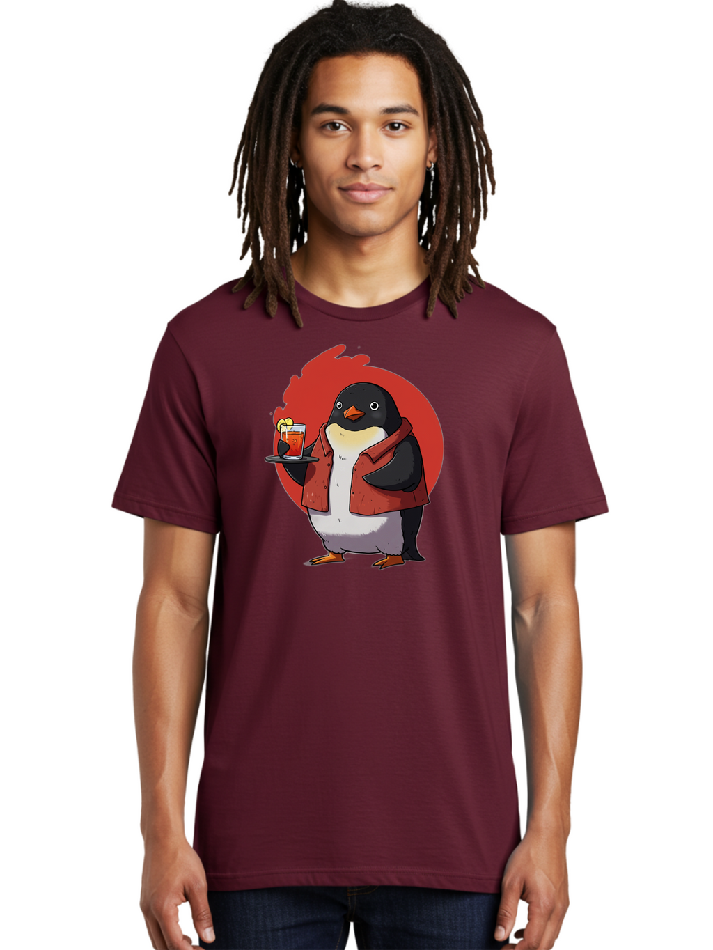 Penguin-Bartender-10 Men'S Graphic Tee, 100% Cotton, Comfortable Casual Summer Wear, Machine Washable, Vintage Camera, Old Camera, Antique Camera, Black Camera, Classic Photography, Photography Equipment, Nostalgic Device, Film Camera, Baf967