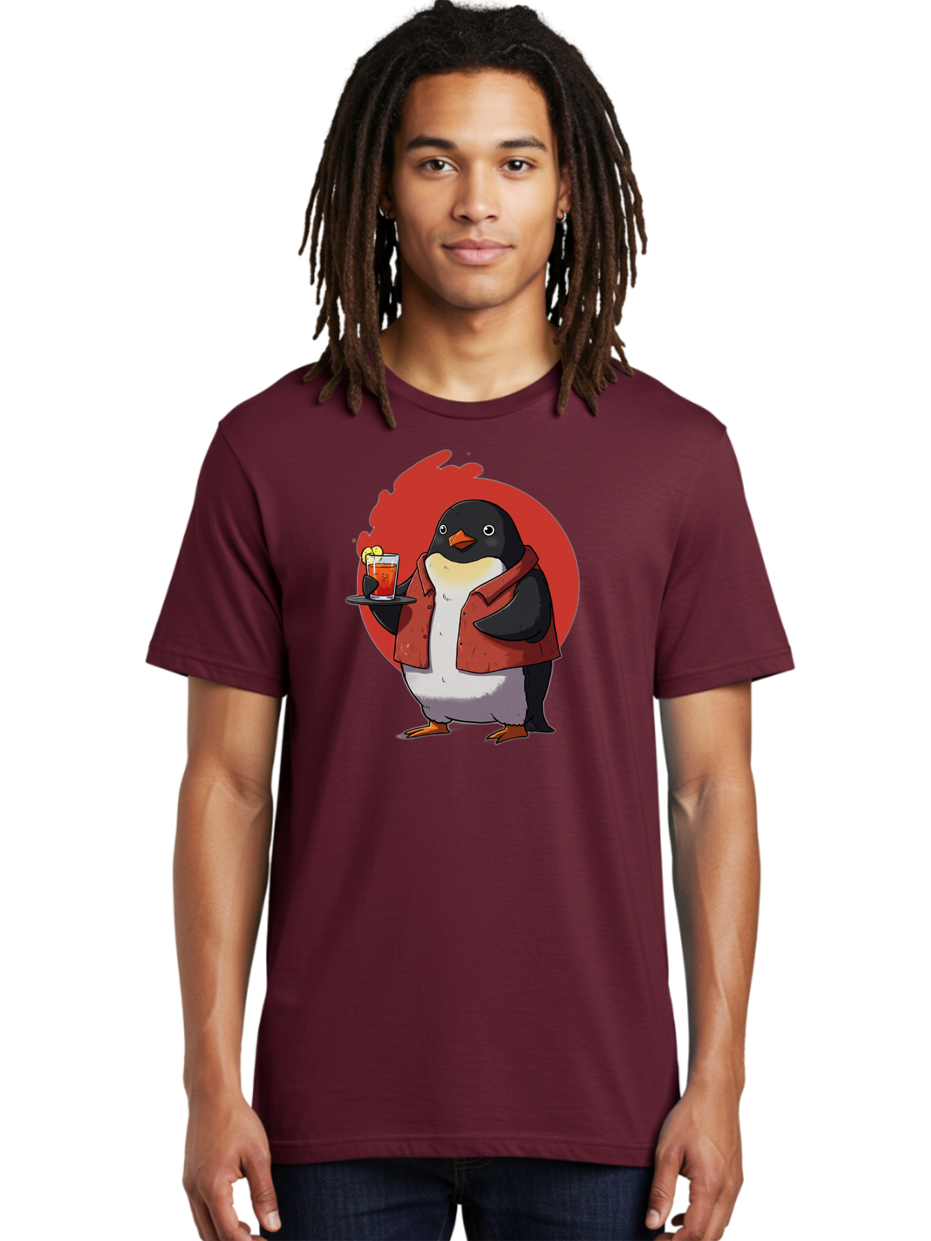 Penguin-Bartender-10 Men'S Graphic Tee, 100% Cotton, Comfortable Casual Summer Wear, Machine Washable, Vintage Camera, Old Camera, Antique Camera, Black Camera, Classic Photography, Photography Equipment, Nostalgic Device, Film Camera, Baf967