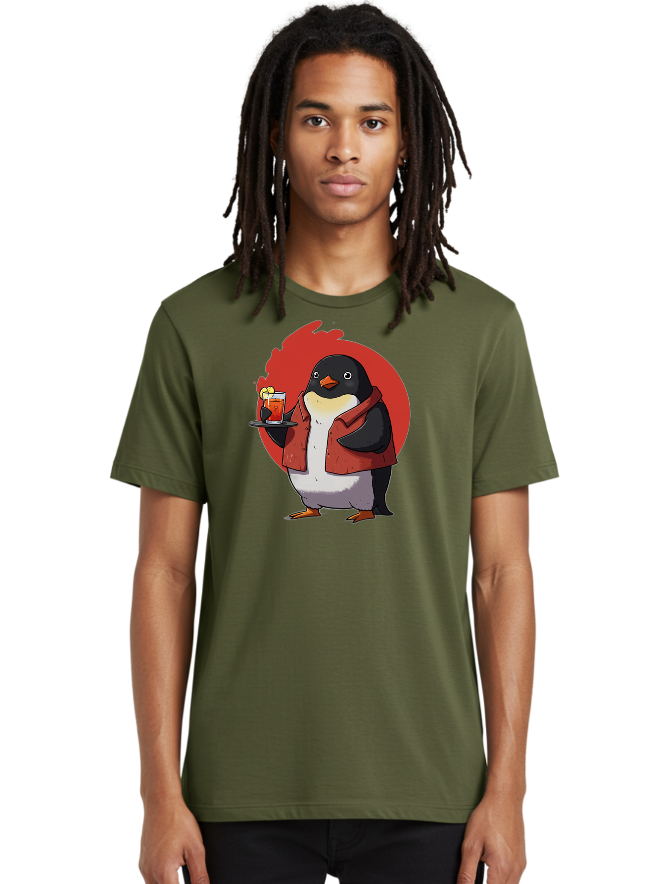 Penguin-Bartender-10 Men'S Graphic Tee, 100% Cotton, Comfortable Casual Summer Wear, Machine Washable, Vintage Camera, Old Camera, Antique Camera, Black Camera, Classic Photography, Photography Equipment, Nostalgic Device, Film Camera, Baf967