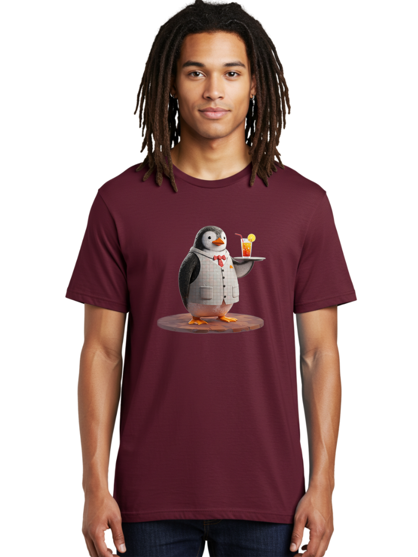 Penguin-Bartender-11 Men'S Graphic Tee, 100% Cotton, Comfortable Casual Summer Wear, Machine Washable, Vintage Camera, Old Camera, Antique Camera, Black Camera, Classic Photography, Photography Equipment, Nostalgic Device, Film Camera, Baf968