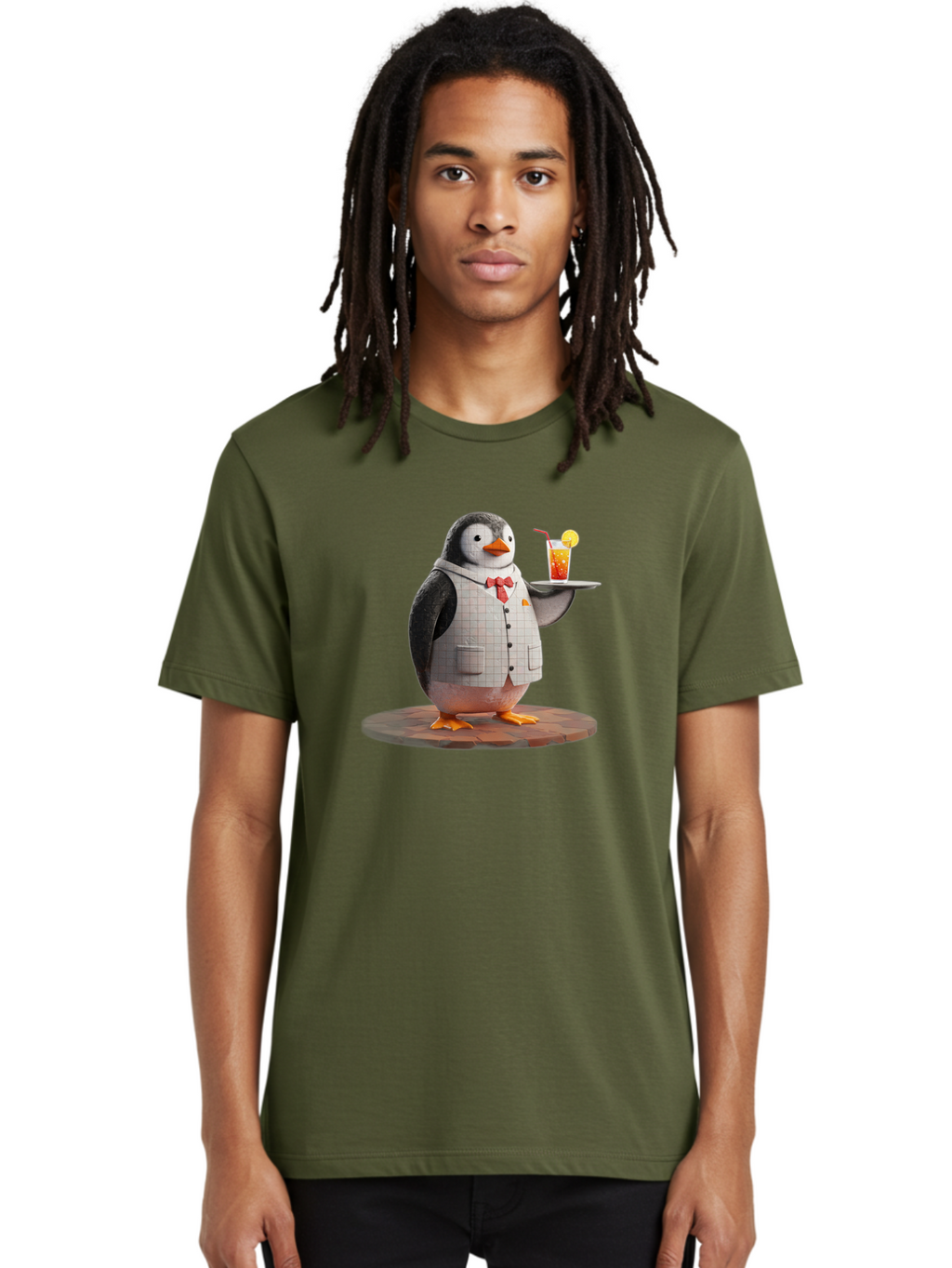 Penguin-Bartender-11 Men'S Graphic Tee, 100% Cotton, Comfortable Casual Summer Wear, Machine Washable, Vintage Camera, Old Camera, Antique Camera, Black Camera, Classic Photography, Photography Equipment, Nostalgic Device, Film Camera, Baf968