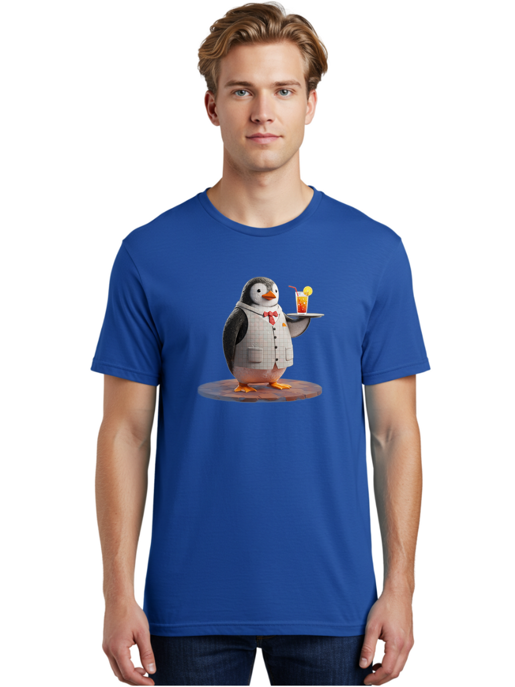 Penguin-Bartender-11 Men'S Graphic Tee, 100% Cotton, Comfortable Casual Summer Wear, Machine Washable, Vintage Camera, Old Camera, Antique Camera, Black Camera, Classic Photography, Photography Equipment, Nostalgic Device, Film Camera, Baf968