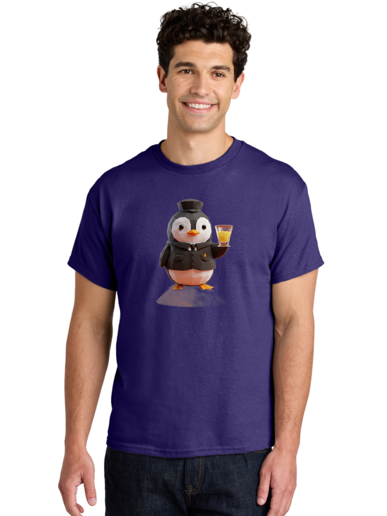 Penguin-Bartender-4 Men'S Graphic Tee, 100% Cotton, Comfortable Casual Summer Wear, Machine Washable, Vintage Camera, Old Camera, Antique Camera, Black Camera, Classic Photography, Photography Equipment, Nostalgic Device, Film Camera, Baf974