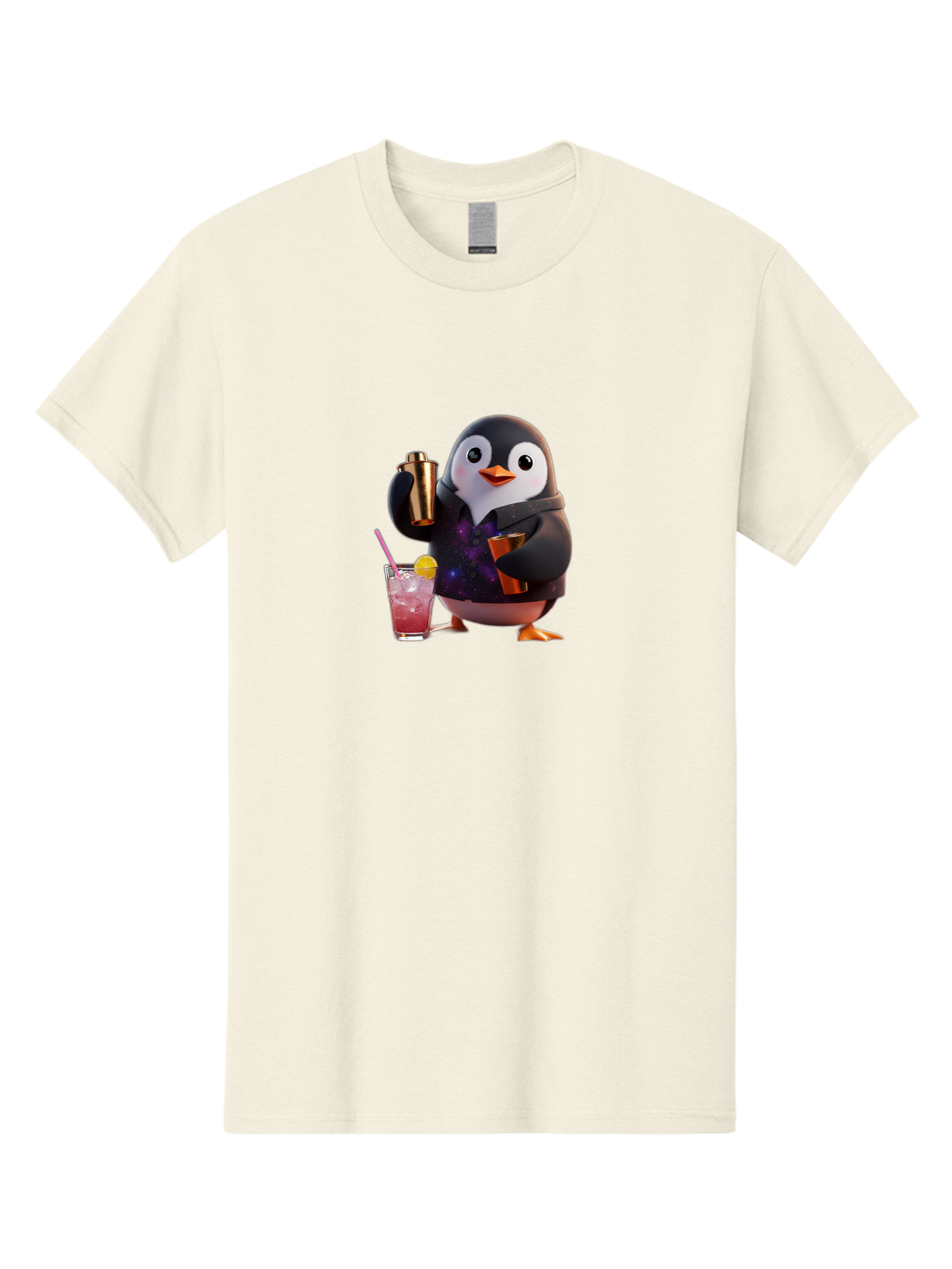 Penguin-Bartender-8 Men'S Graphic Tee, 100% Cotton, Comfortable Casual Summer Wear, Machine Washable, Vintage Camera, Old Camera, Antique Camera, Black Camera, Classic Photography, Photography Equipment, Nostalgic Device, Film Camera, Baf978