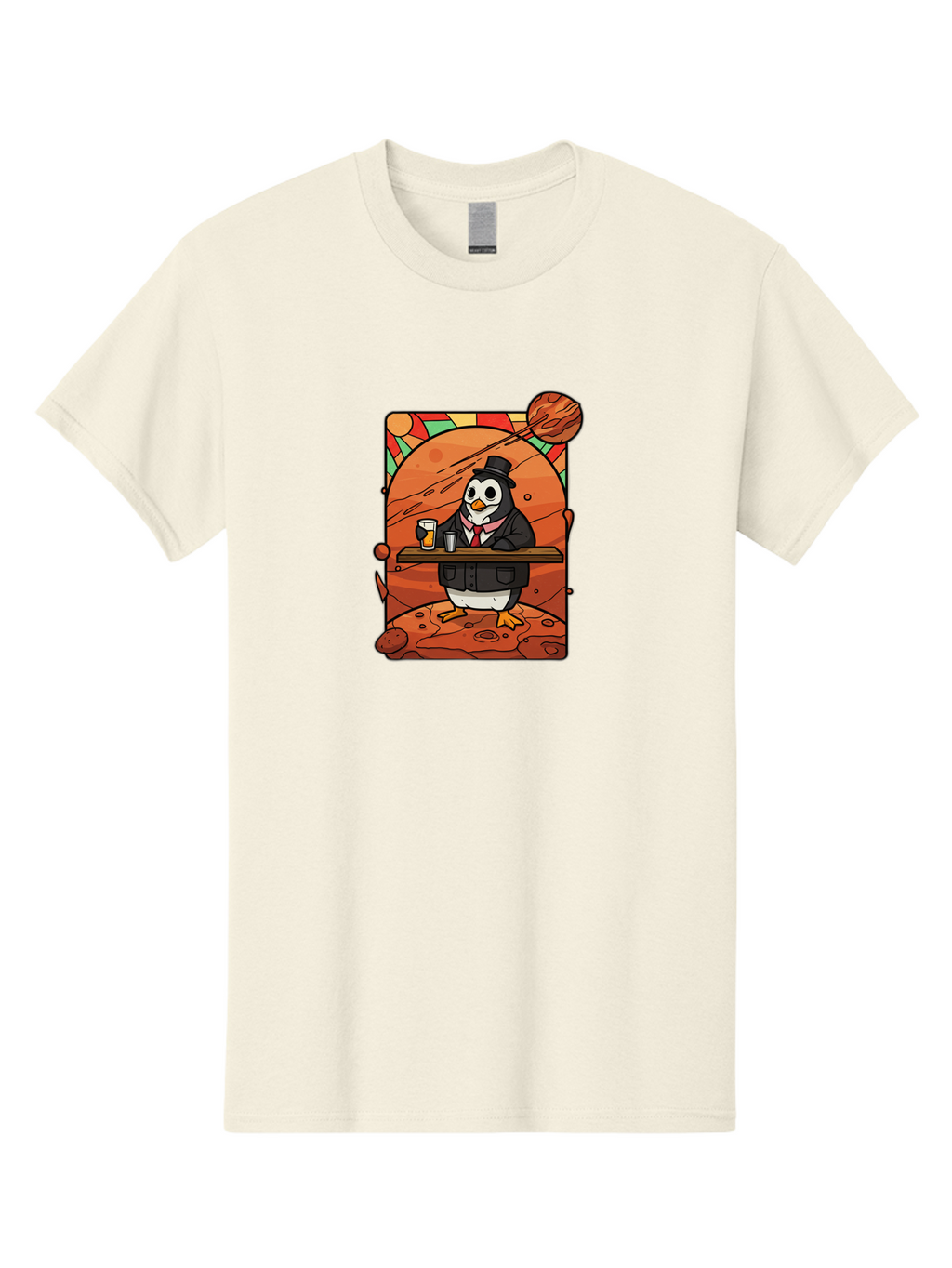 Penguin-In-Suit-2 Men'S Graphic Tee, 100% Cotton, Comfortable Casual Summer Wear, Machine Washable, Vintage Camera, Old Camera, Antique Camera, Black Camera, Classic Photography, Photography Equipment, Nostalgic Device, Film Camera, Camera Art Baf984