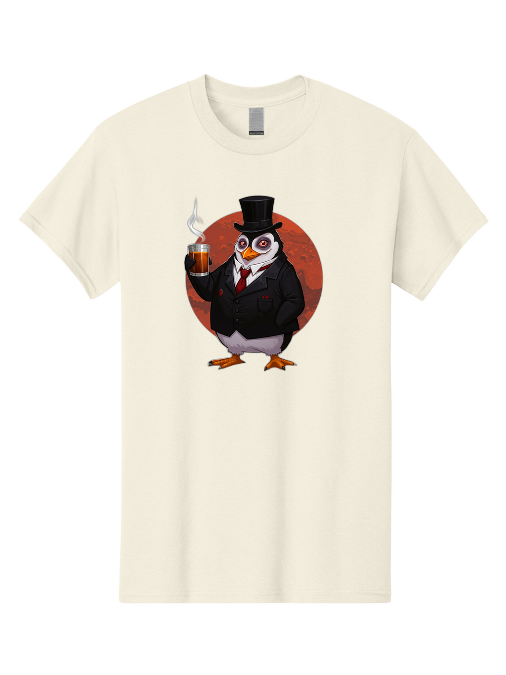 Penguin-In-Suit-4 Men'S Graphic Tee, 100% Cotton, Comfortable Casual Summer Wear, Machine Washable, Vintage Camera, Old Camera, Antique Camera, Black Camera, Classic Photography, Photography Equipment, Nostalgic Device, Film Camera, Camera Art Baf986