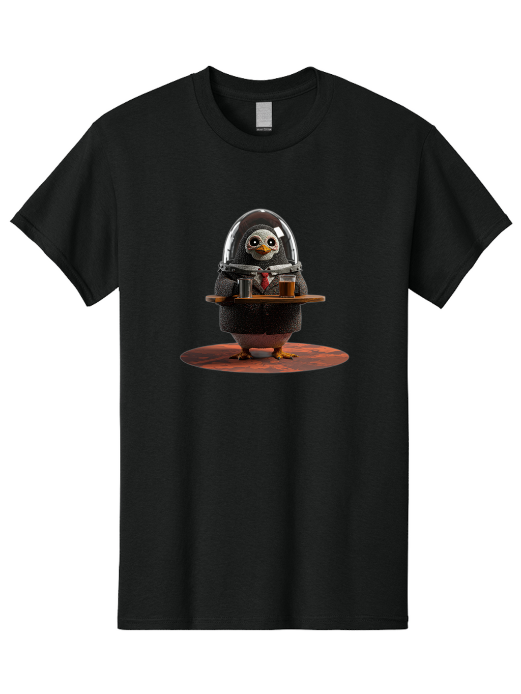 Penguin-Waiter-3 Men'S Graphic Tee, 100% Cotton, Comfortable Casual Summer Wear, Machine Washable, Vintage Camera, Old Camera, Antique Camera, Black Camera, Classic Photography, Photography Equipment, Nostalgic Device, Film Camera, Camera Art Baf990