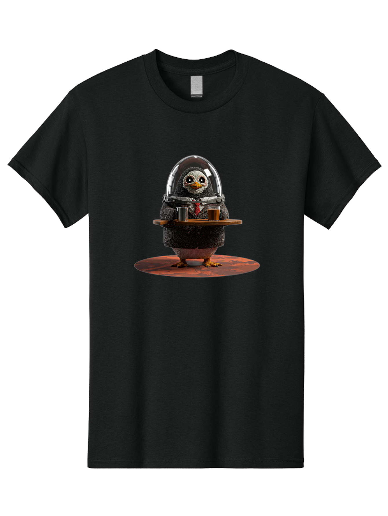 Penguin-Waiter-3 Men'S Graphic Tee, 100% Cotton, Comfortable Casual Summer Wear, Machine Washable, Vintage Camera, Old Camera, Antique Camera, Black Camera, Classic Photography, Photography Equipment, Nostalgic Device, Film Camera, Camera Art Baf990