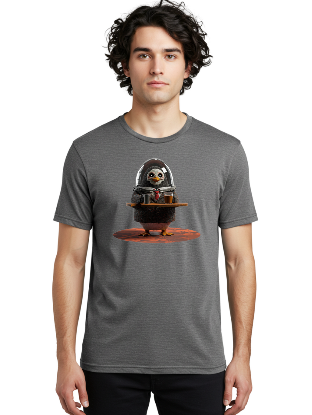 Penguin-Waiter-3 Men'S Graphic Tee, 100% Cotton, Comfortable Casual Summer Wear, Machine Washable, Vintage Camera, Old Camera, Antique Camera, Black Camera, Classic Photography, Photography Equipment, Nostalgic Device, Film Camera, Camera Art Baf990