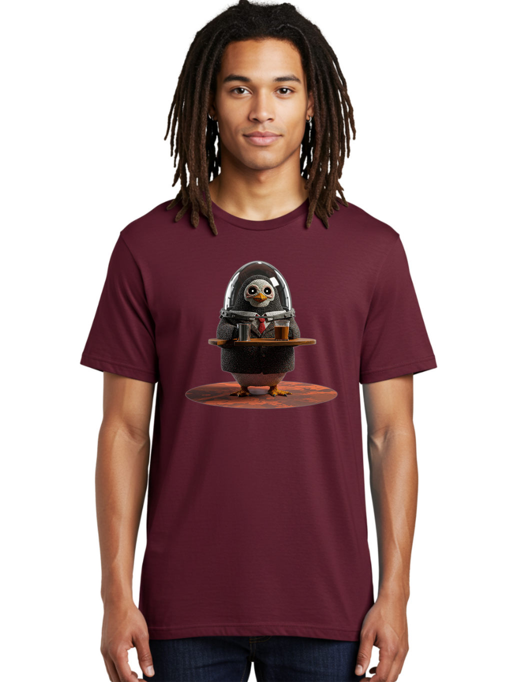 Penguin-Waiter-3 Men'S Graphic Tee, 100% Cotton, Comfortable Casual Summer Wear, Machine Washable, Vintage Camera, Old Camera, Antique Camera, Black Camera, Classic Photography, Photography Equipment, Nostalgic Device, Film Camera, Camera Art Baf990