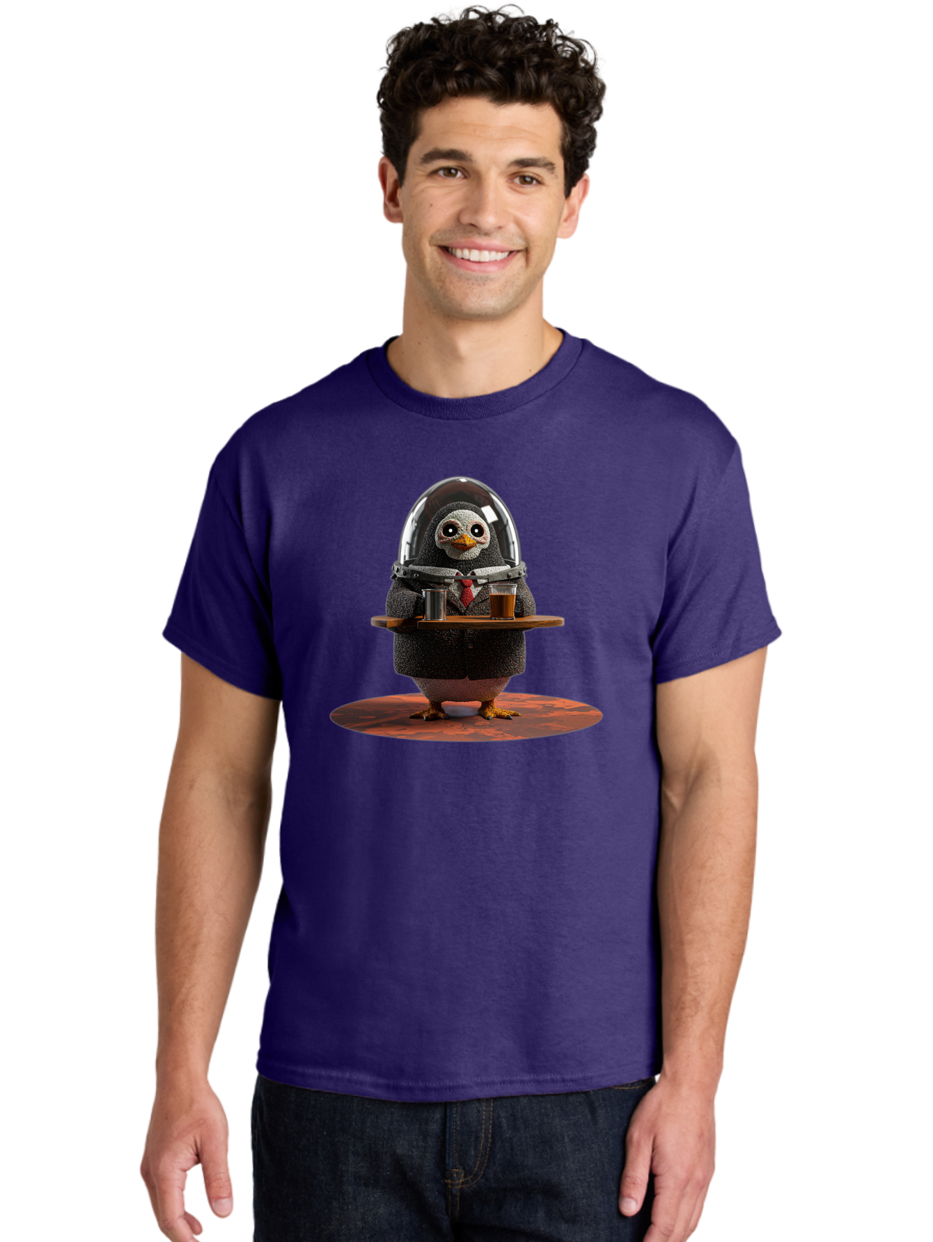 Penguin-Waiter-3 Men'S Graphic Tee, 100% Cotton, Comfortable Casual Summer Wear, Machine Washable, Vintage Camera, Old Camera, Antique Camera, Black Camera, Classic Photography, Photography Equipment, Nostalgic Device, Film Camera, Camera Art Baf990
