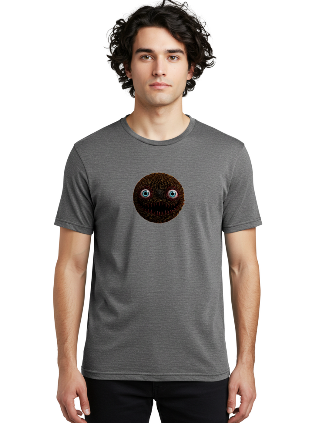 Puffball-Monster Men'S Graphic Tee, 100% Cotton, Comfortable Casual Summer Wear, Machine Washable, Vintage Camera, Old Camera, Antique Camera, Black Camera, Classic Photography, Photography Equipment, Nostalgic Device, Film Camera, Camera Art Baf999
