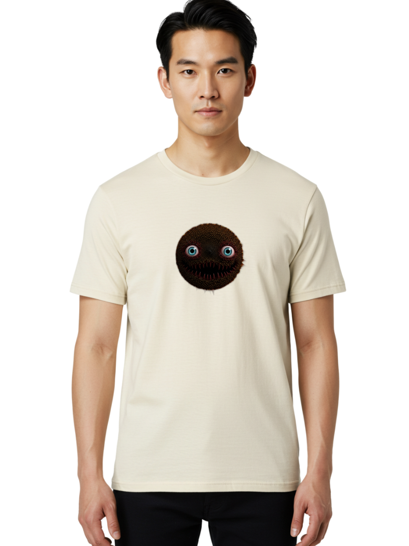 Puffball-Monster Men'S Graphic Tee, 100% Cotton, Comfortable Casual Summer Wear, Machine Washable, Vintage Camera, Old Camera, Antique Camera, Black Camera, Classic Photography, Photography Equipment, Nostalgic Device, Film Camera, Camera Art Baf999