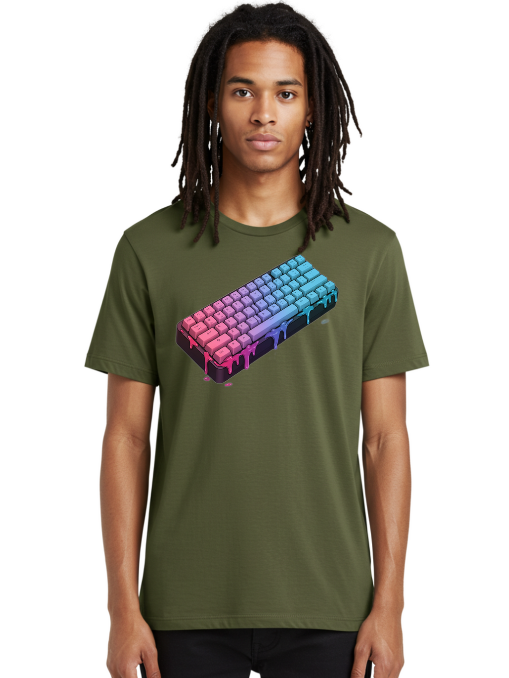 Rainbow-Keyboard Men'S Graphic Tee, 100% Cotton, Comfortable Casual Summer Wear, Machine Washable, Vintage Camera, Old Camera, Antique Camera, Black Camera, Classic Photography, Photography Equipment, Nostalgic Device, Film Camera, Camera Art Bag001