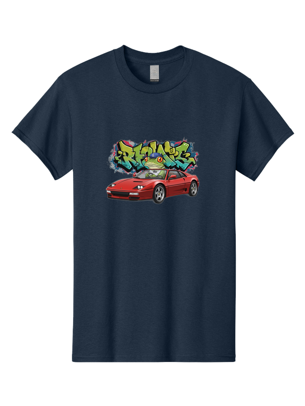 Ribbit-Ferrari Men'S Graphic Tee, 100% Cotton, Comfortable Casual Summer Wear, Machine Washable, Vintage Camera, Old Camera, Antique Camera, Black Camera, Classic Photography, Photography Equipment, Nostalgic Device, Film Camera, Camera Art Bag002