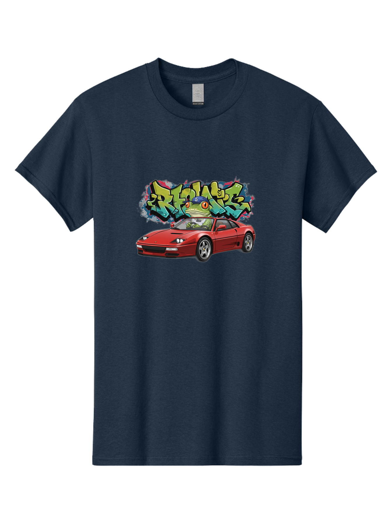 Ribbit-Ferrari Men'S Graphic Tee, 100% Cotton, Comfortable Casual Summer Wear, Machine Washable, Vintage Camera, Old Camera, Antique Camera, Black Camera, Classic Photography, Photography Equipment, Nostalgic Device, Film Camera, Camera Art Bag002