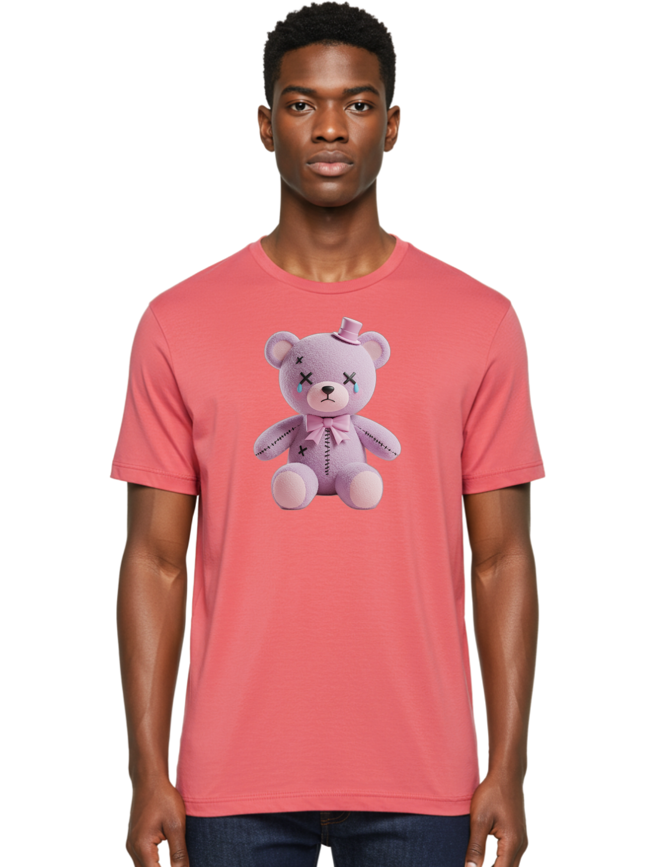 Sad-Teddy Men'S Graphic Tee, 100% Cotton, Comfortable Casual Summer Wear, Machine Washable, Vintage Camera, Old Camera, Antique Camera, Black Camera, Classic Photography, Photography Equipment, Nostalgic Device, Film Camera, Camera Art Bag007