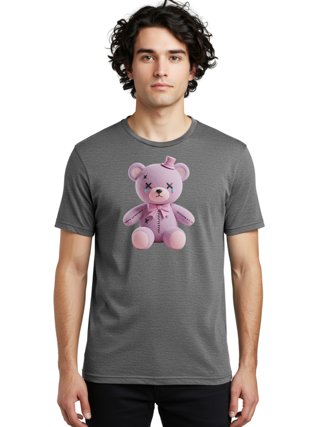 Sad-Teddy Men'S Graphic Tee, 100% Cotton, Comfortable Casual Summer Wear, Machine Washable, Vintage Camera, Old Camera, Antique Camera, Black Camera, Classic Photography, Photography Equipment, Nostalgic Device, Film Camera, Camera Art Bag007
