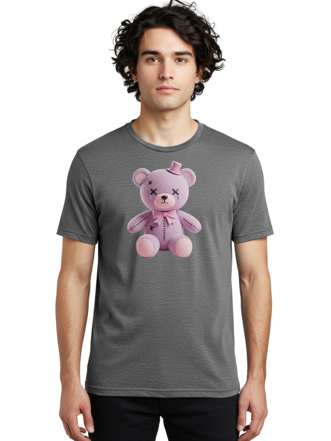 Sad-Teddy Men'S Graphic Tee, 100% Cotton, Comfortable Casual Summer Wear, Machine Washable, Vintage Camera, Old Camera, Antique Camera, Black Camera, Classic Photography, Photography Equipment, Nostalgic Device, Film Camera, Camera Art Bag007