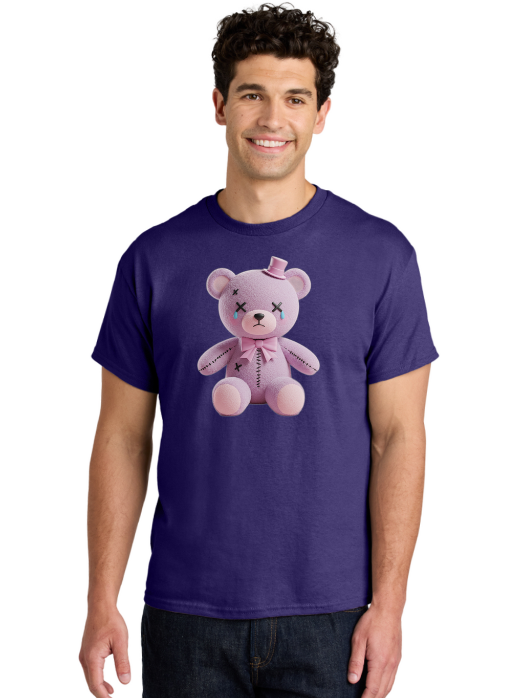 Sad-Teddy Men'S Graphic Tee, 100% Cotton, Comfortable Casual Summer Wear, Machine Washable, Vintage Camera, Old Camera, Antique Camera, Black Camera, Classic Photography, Photography Equipment, Nostalgic Device, Film Camera, Camera Art Bag007