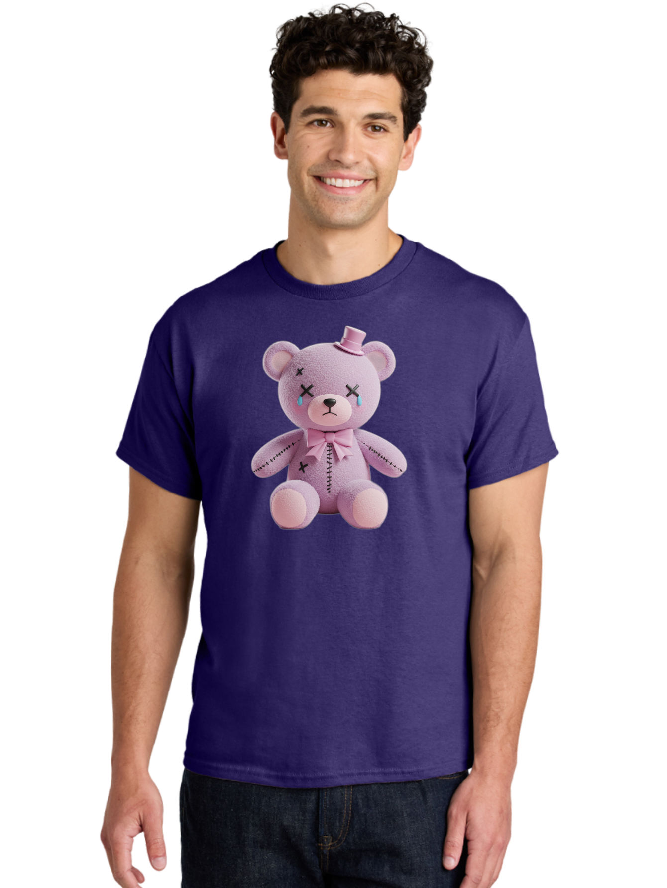 Sad-Teddy Men'S Graphic Tee, 100% Cotton, Comfortable Casual Summer Wear, Machine Washable, Vintage Camera, Old Camera, Antique Camera, Black Camera, Classic Photography, Photography Equipment, Nostalgic Device, Film Camera, Camera Art Bag007
